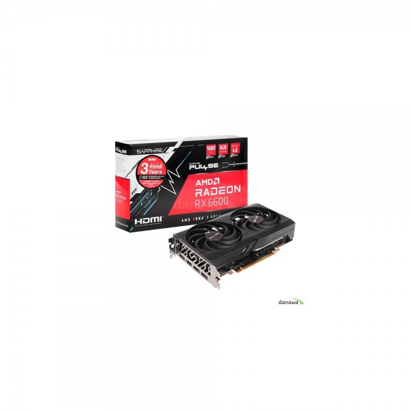 SAPPHIRE 라데온 RX 6600 PULSE D6 8GB Dual-X
