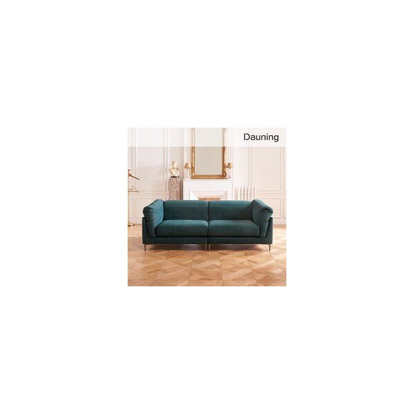 다우닝 에바 3인 헤드레스트 패브릭 소파 (색상:오트밀) 